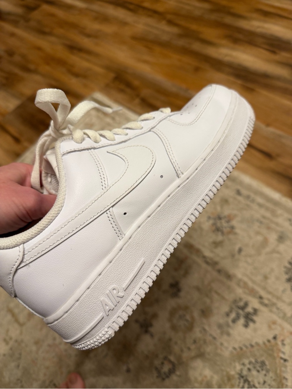 Nike All-White Low-Top Sneakers - Picture 6 of 10